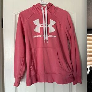 Under Armour Coral Hoodie with White Logo